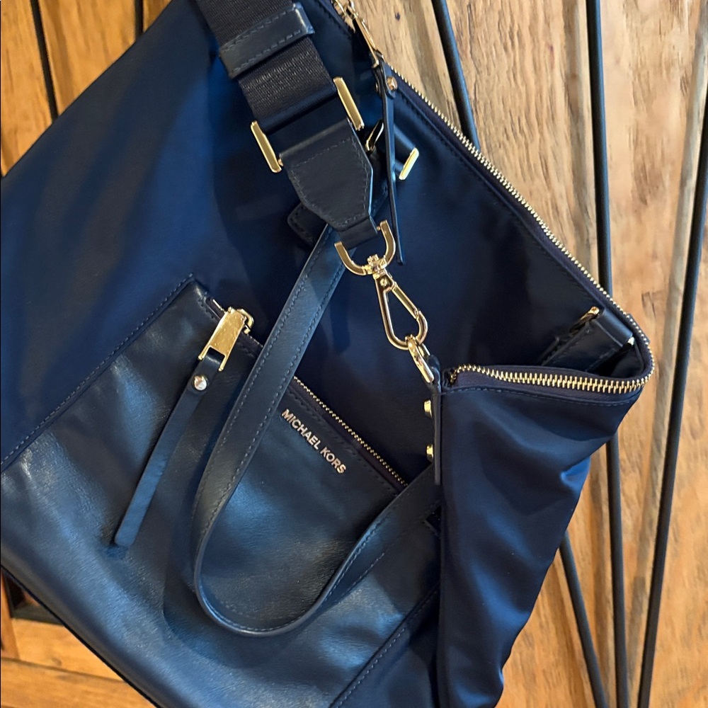 Michael Kors Dark Blue Tote Bag